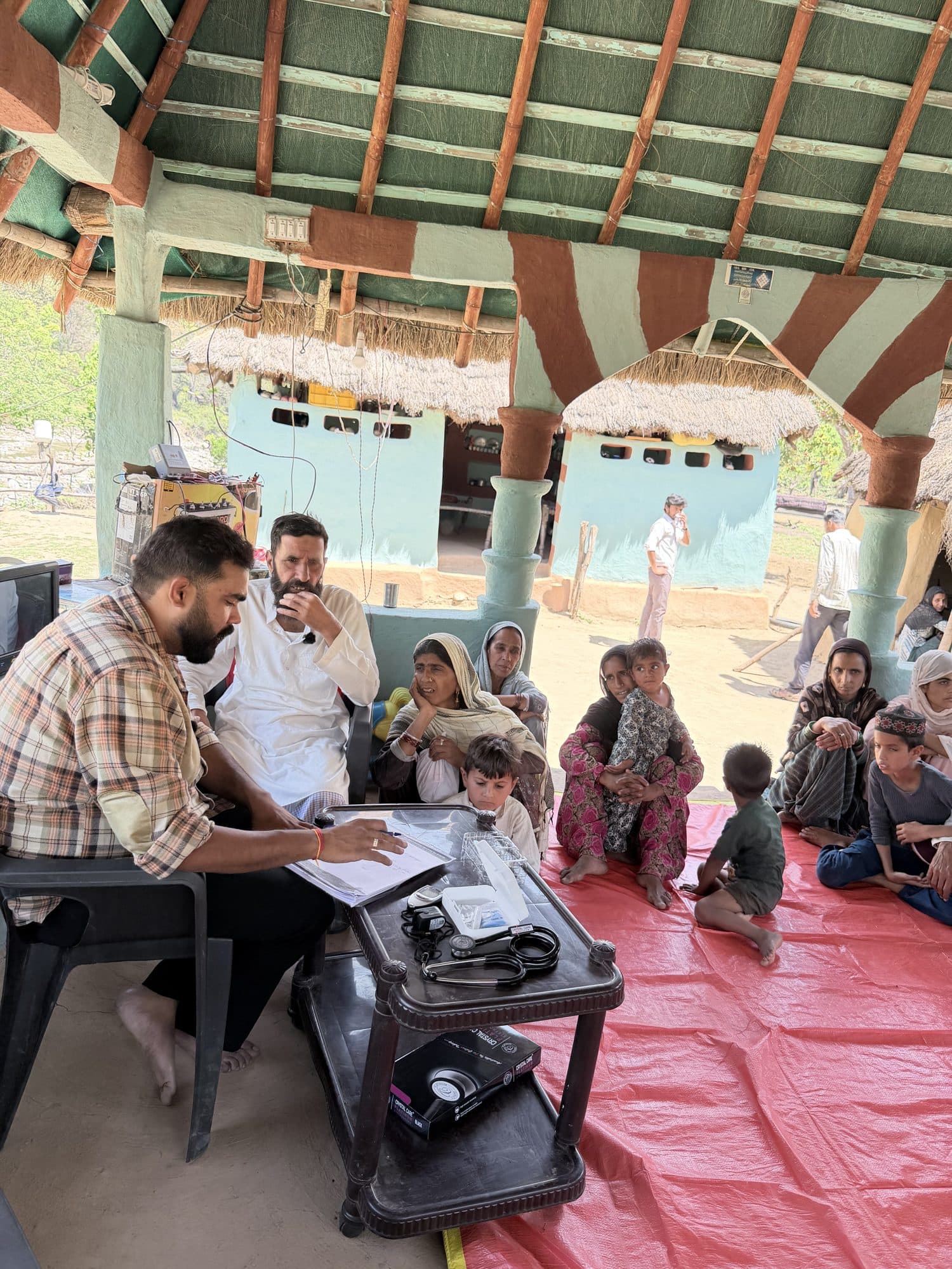 Healing Miles health camp moment