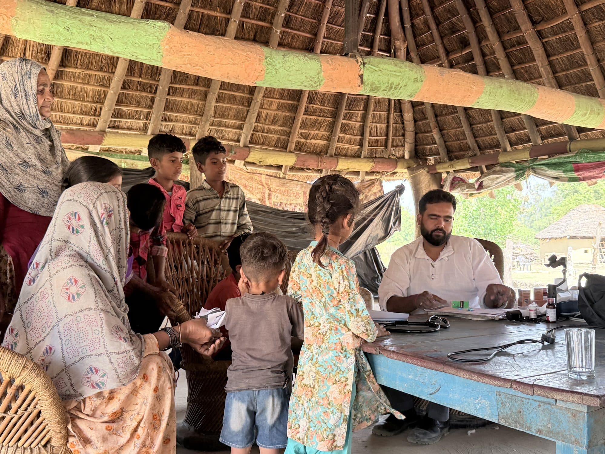 Healing Miles health camp moment