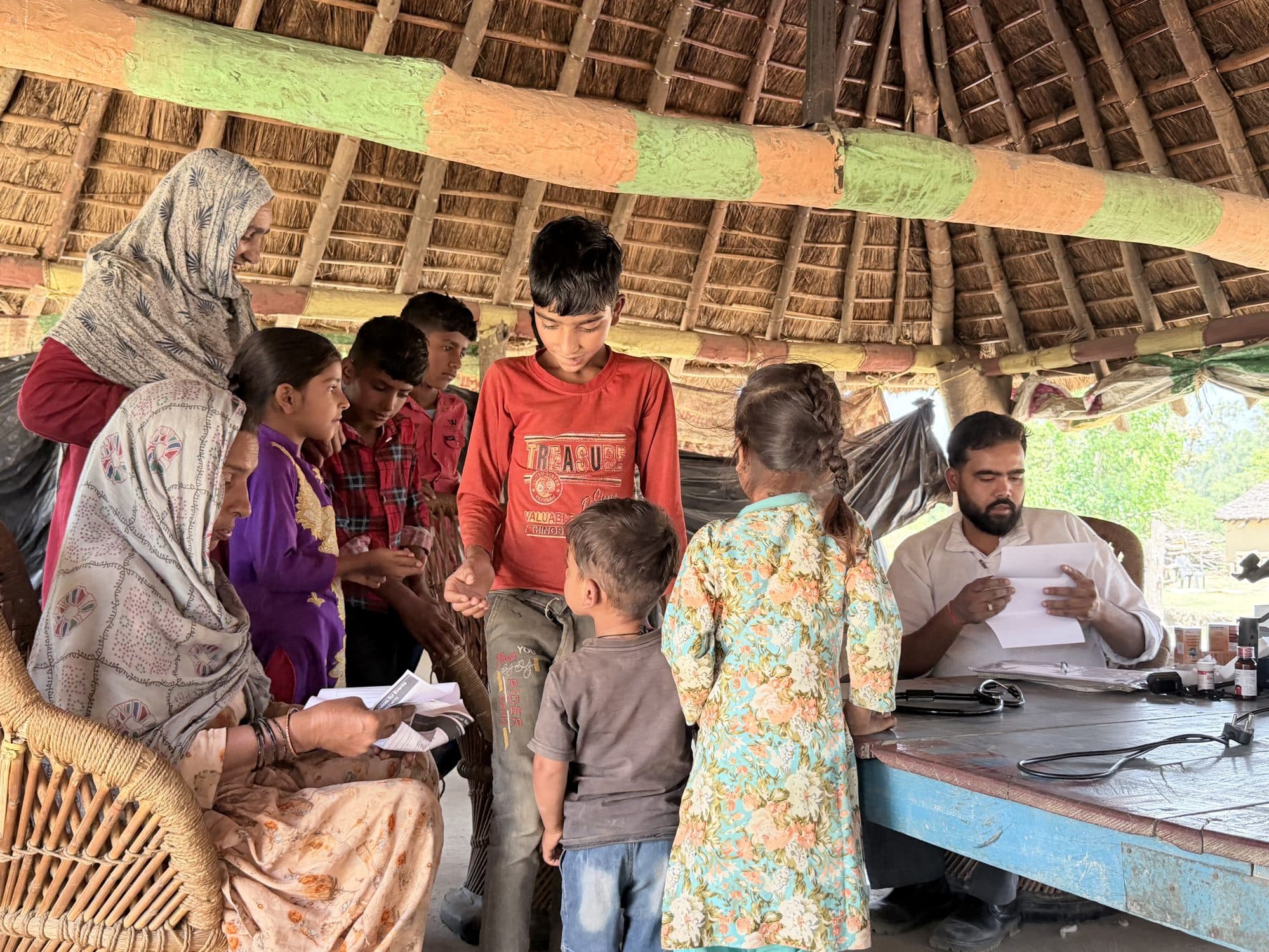 Healing Miles health camp moment